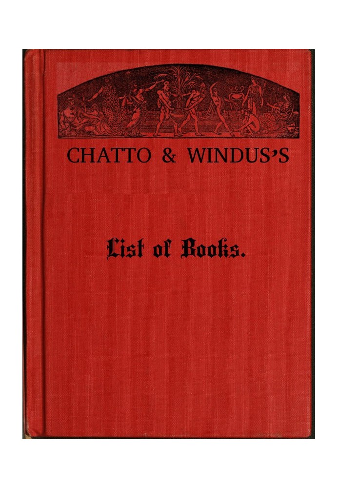 Список книг Chatto & Windus, липень 1878 р