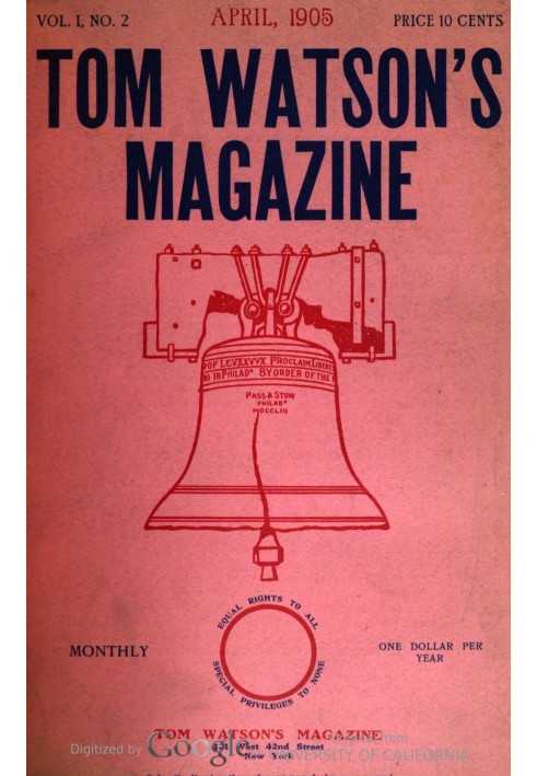 Журнал Тома Уотсона, Vol. I, № 2, апрель 1905 г.