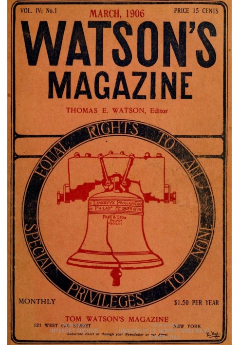 Журнал Watson's, Vol. IV, № 1, март 1906 г.