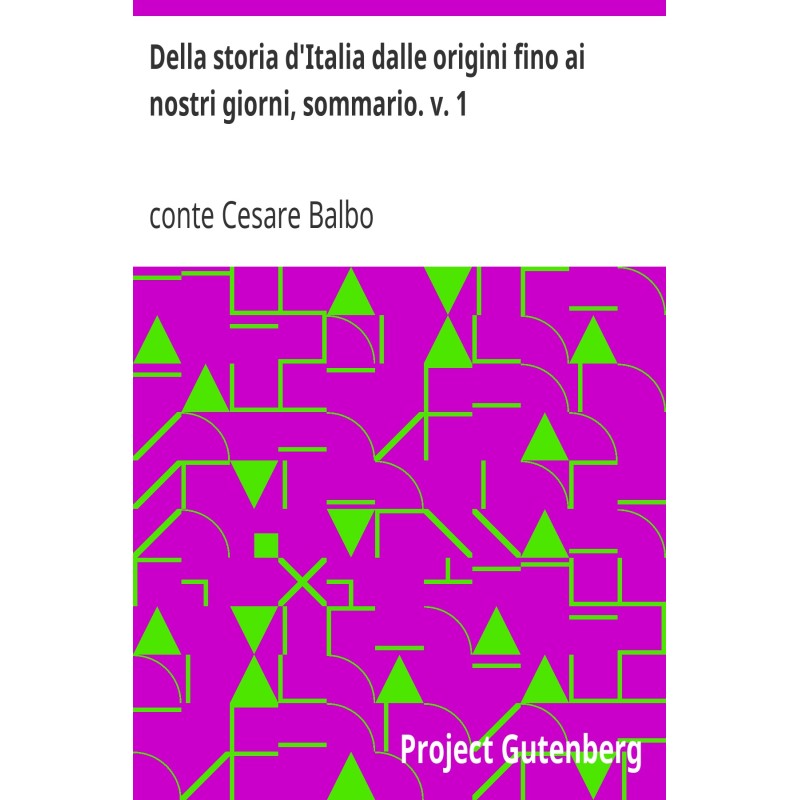 Of the history of Italy...