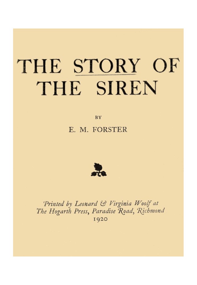 The Story of the Siren