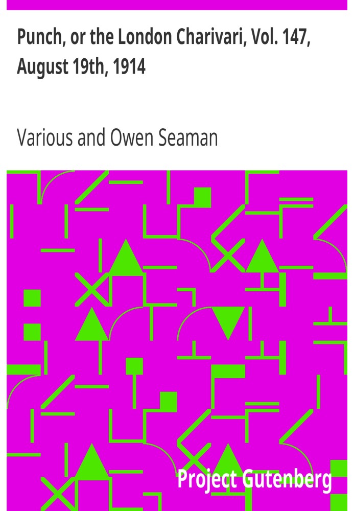 Панч, або Лондонський чаріварі, том. 147, 19 серпня 1914 р