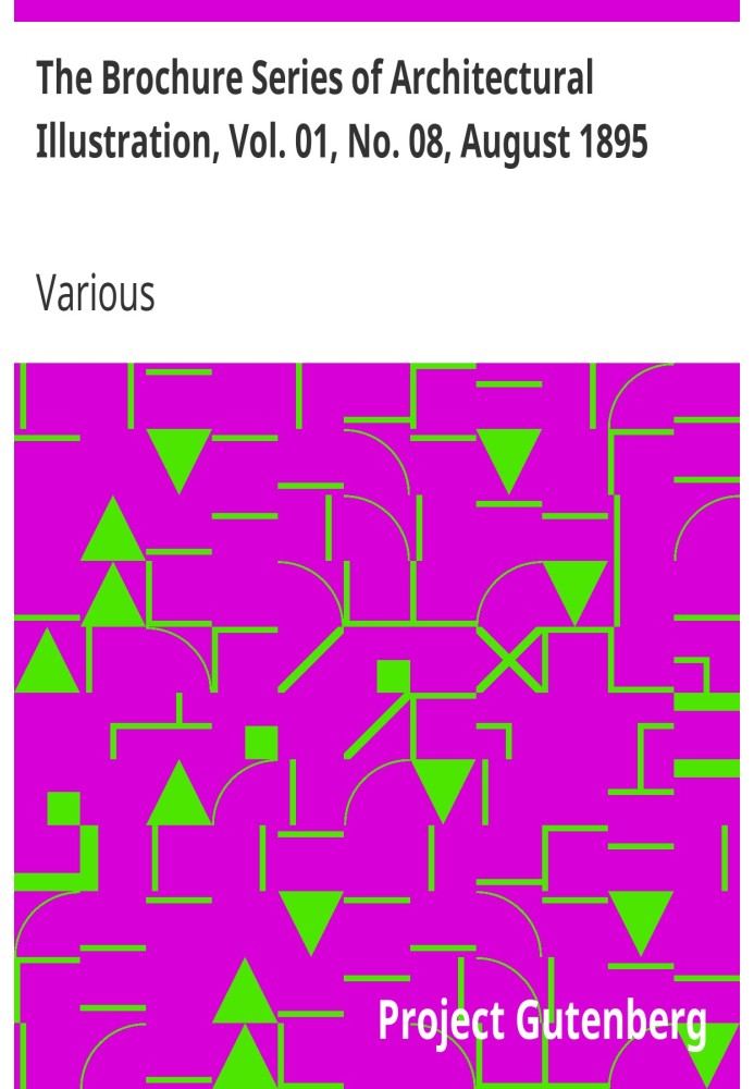 Серия брошюр об архитектурных иллюстрациях, Том. 01, № 08, август 1895 г. Фрагменты греческих деталей.