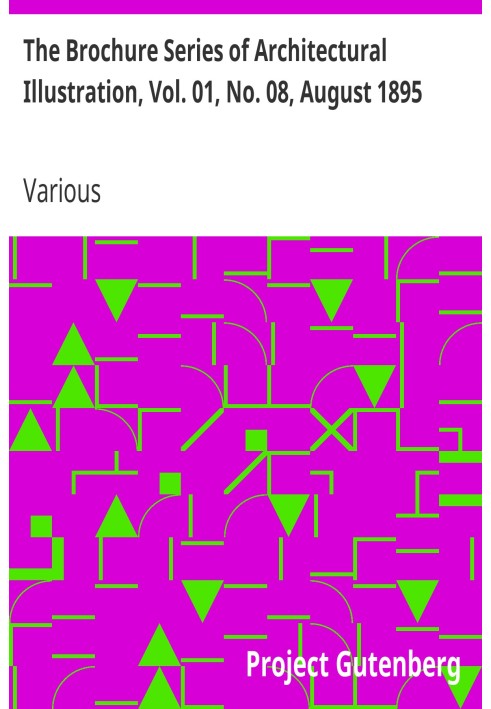 Серия брошюр об архитектурных иллюстрациях, Том. 01, № 08, август 1895 г. Фрагменты греческих деталей.