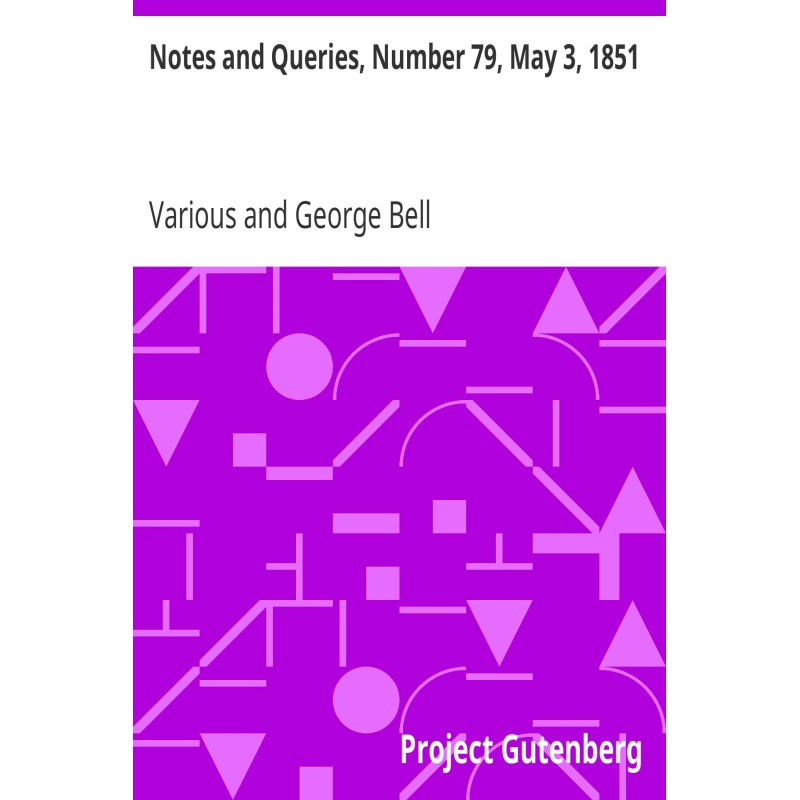 Notes and Queries, Number...