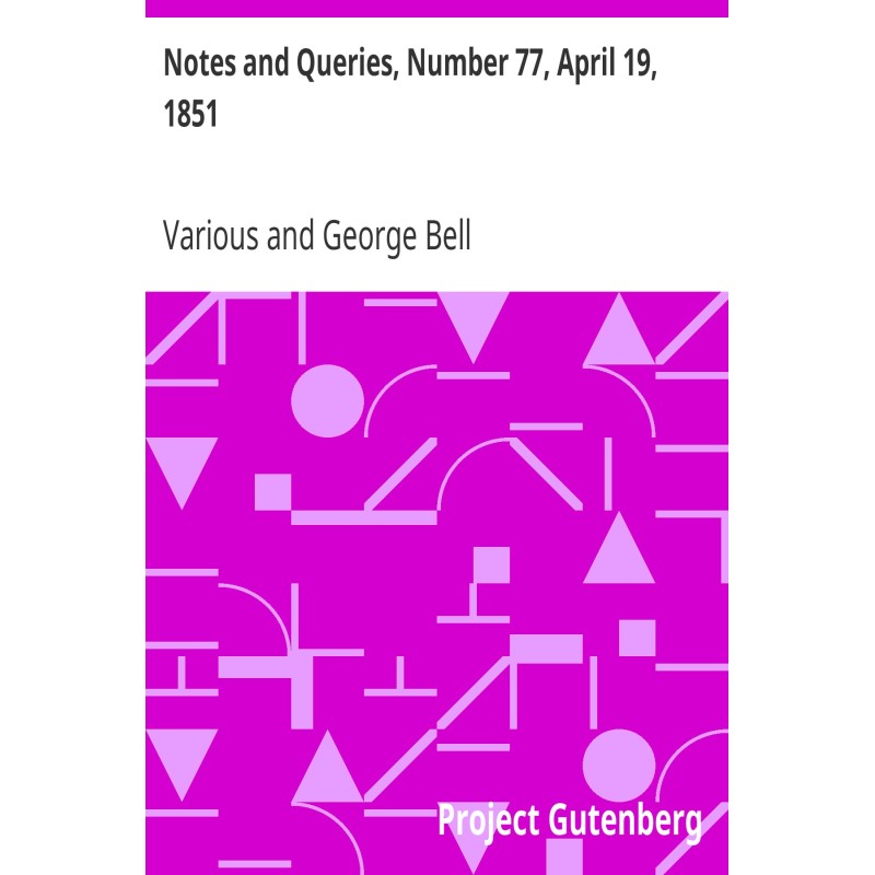 Notes and Queries, Number...