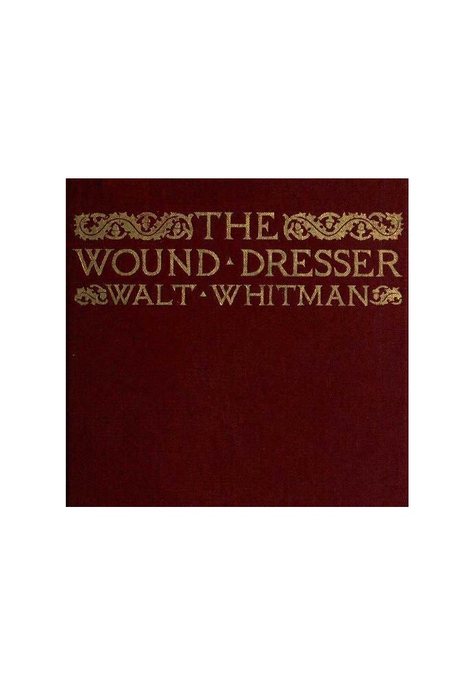 The Wound Dresser A Series of Letters Written from the Hospitals in Washington during the War of the Rebellion