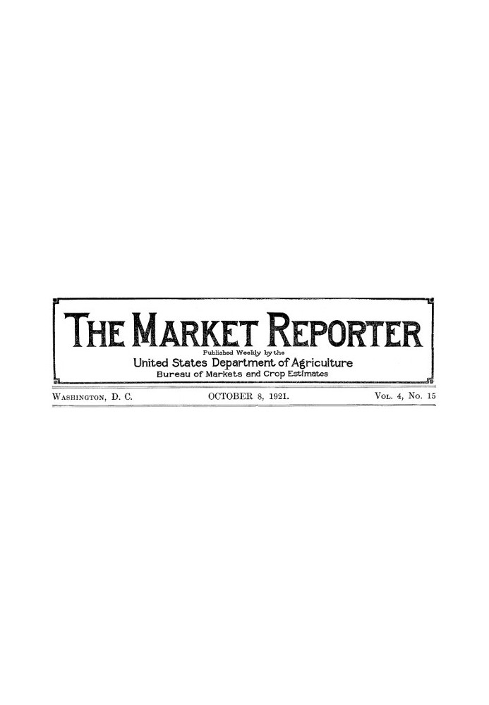 The Market Reporter, Vol. 4, No. 15