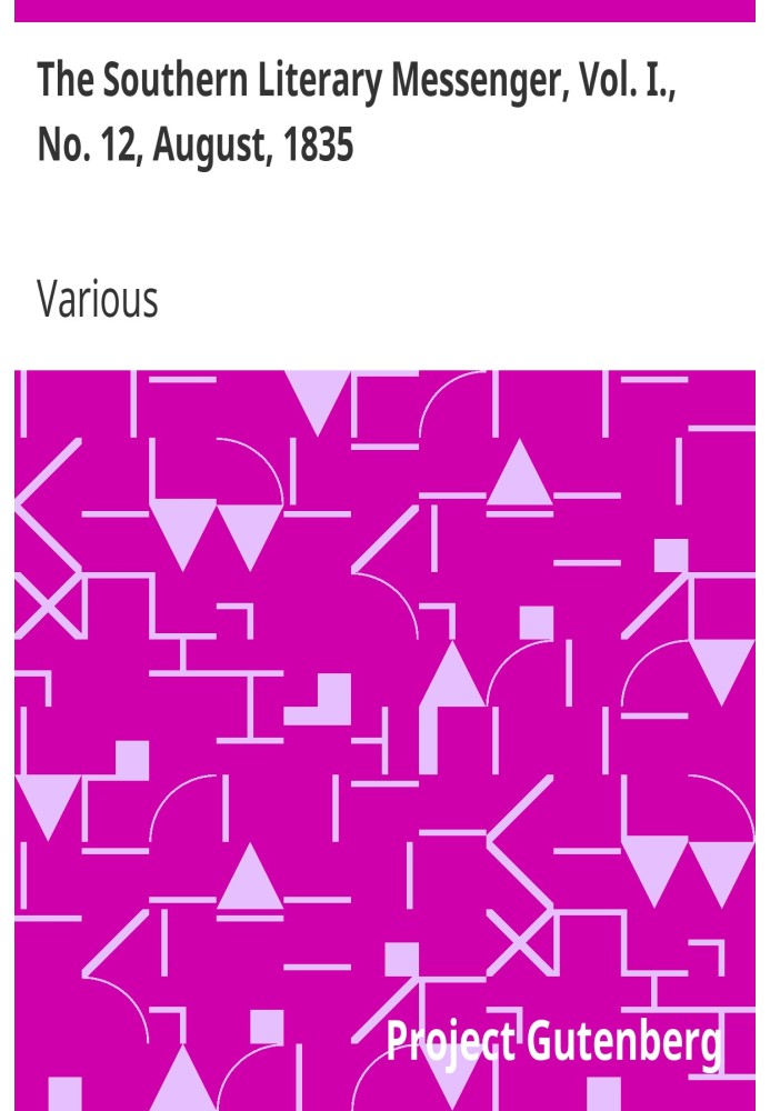 Південний літературний посланник, том. І., № 12, серпень 1835 р