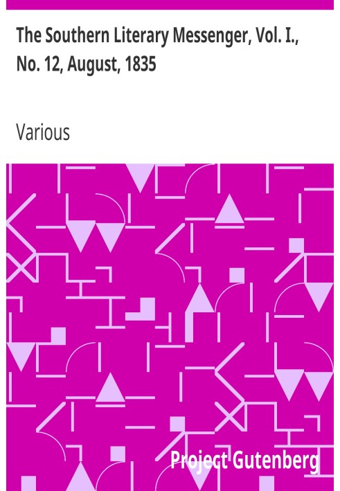 Південний літературний посланник, том. І., № 12, серпень 1835 р