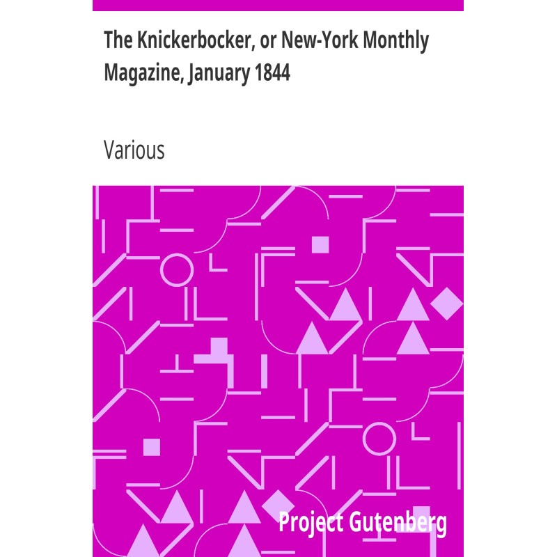 The Knickerbocker, or...