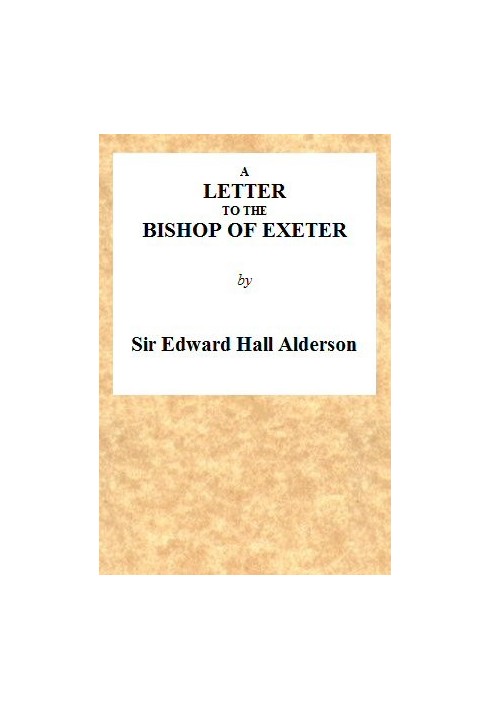 A Letter to the Bishop of Exeter