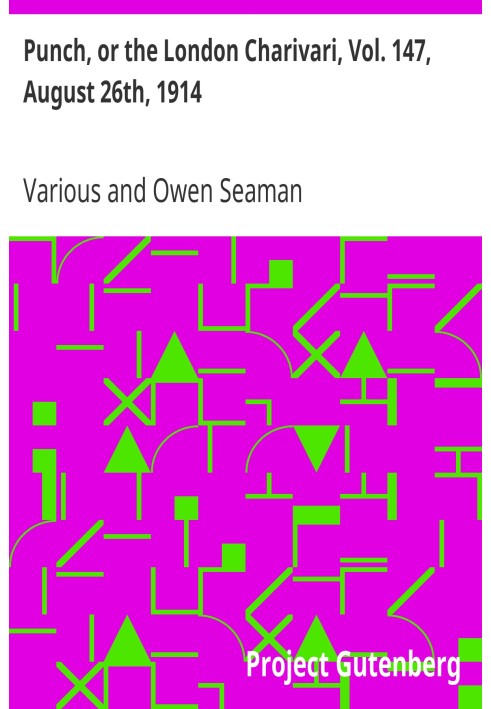 Панч, або Лондонський чаріварі, том. 147, 26 серпня 1914 р