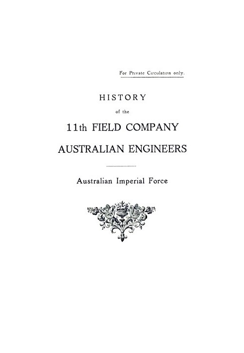 History of the 11th Field Company Australian Engineers, Australian Imperial Force