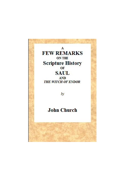 Кілька зауважень до історії Святого Письма про Саула та ендорську відьму