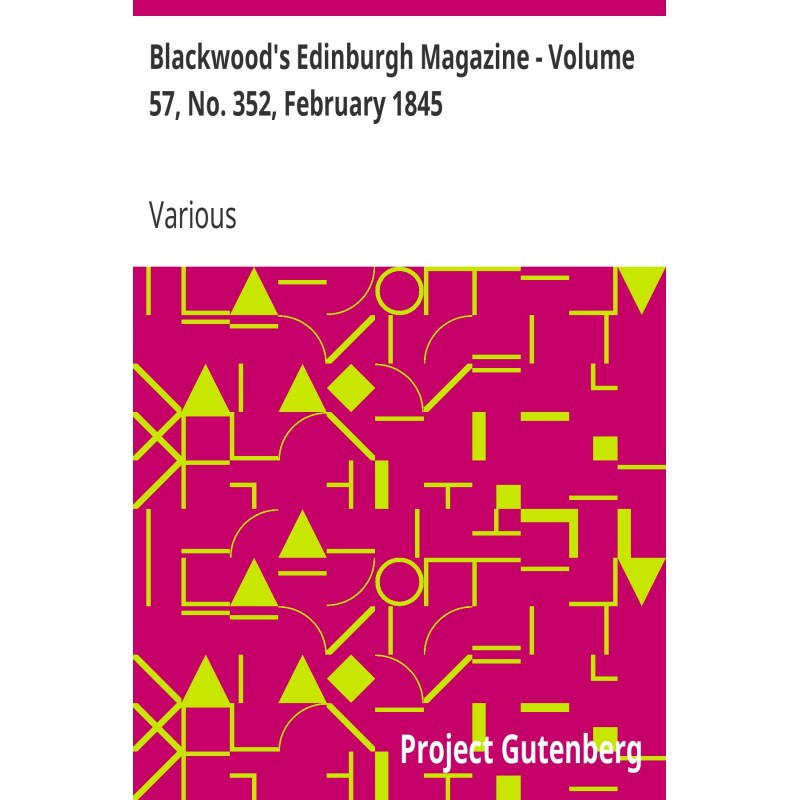 Журнал Blackwood's...