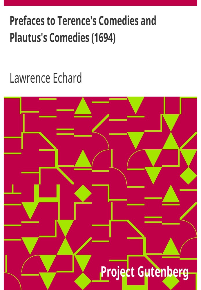 Передмови до комедій Теренція та комедій Плавта (1694)