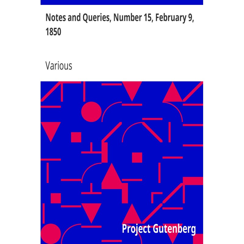 Notes and Queries, Number...