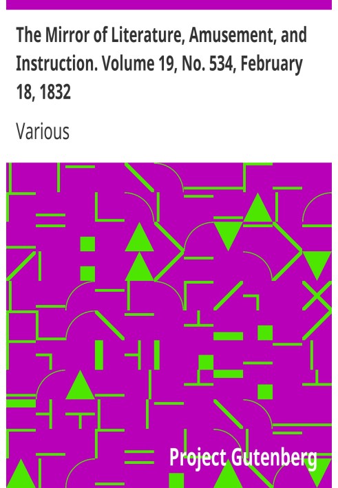 Дзеркало літератури, розваг і навчання. Том 19, № 534, 18 лютого 1832 р