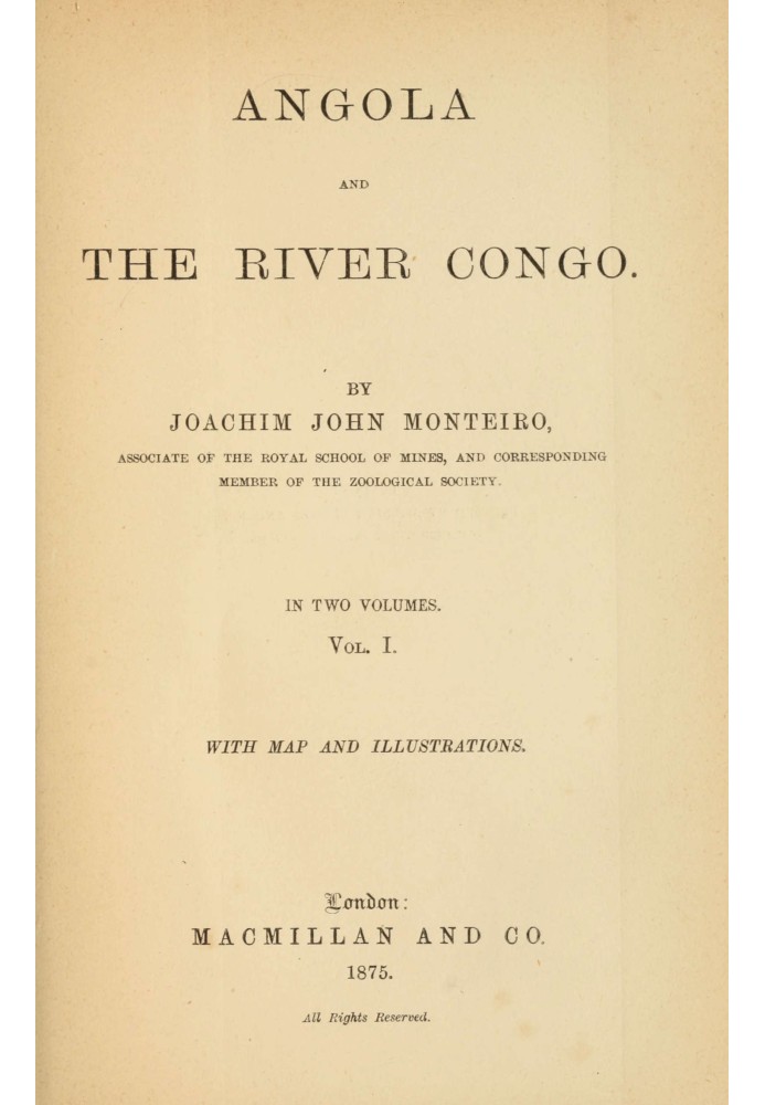 Angola and the River Congo, vol. 1