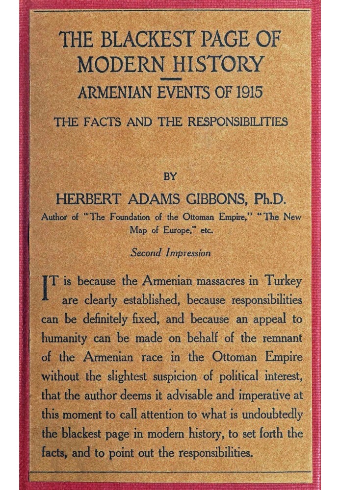 Самая черная страница современной истории: События в Армении 1915 года: факты и ответственность