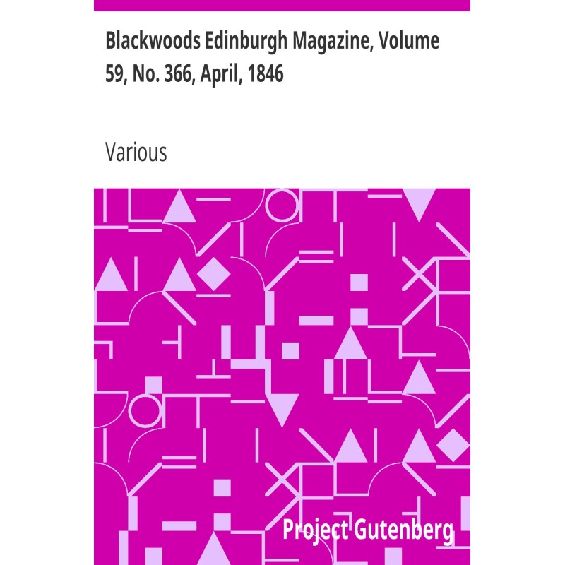 Журнал Blackwoods Edinburgh...