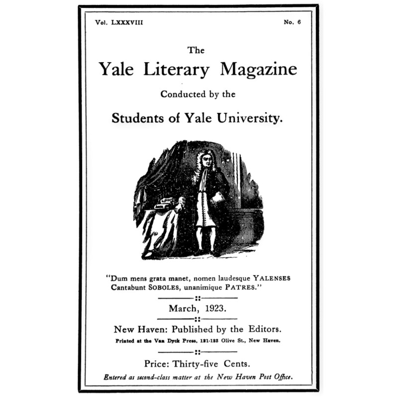 The Yale Literary Magazine...