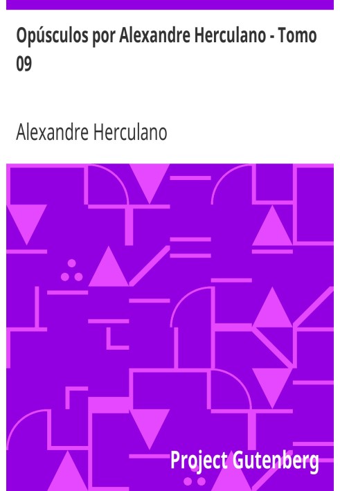 Booklets by Alexandre Herculano - Volume 09