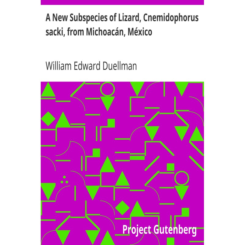 A New Subspecies of Lizard,...