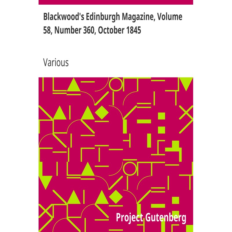 Blackwood's Edinburgh...