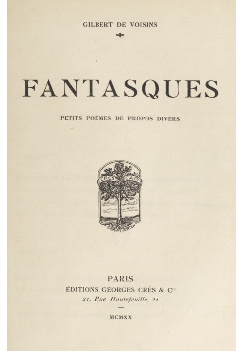 Fantasques: Little poems of various topics