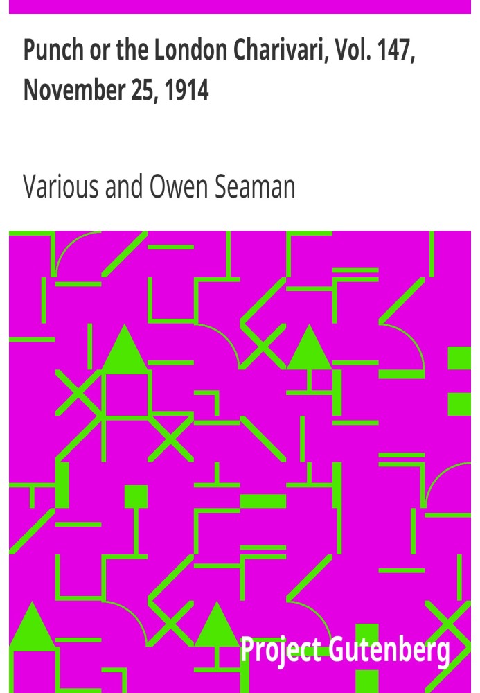 Панч або лондонський чаріварі, том. 147, 25 листопада 1914 р