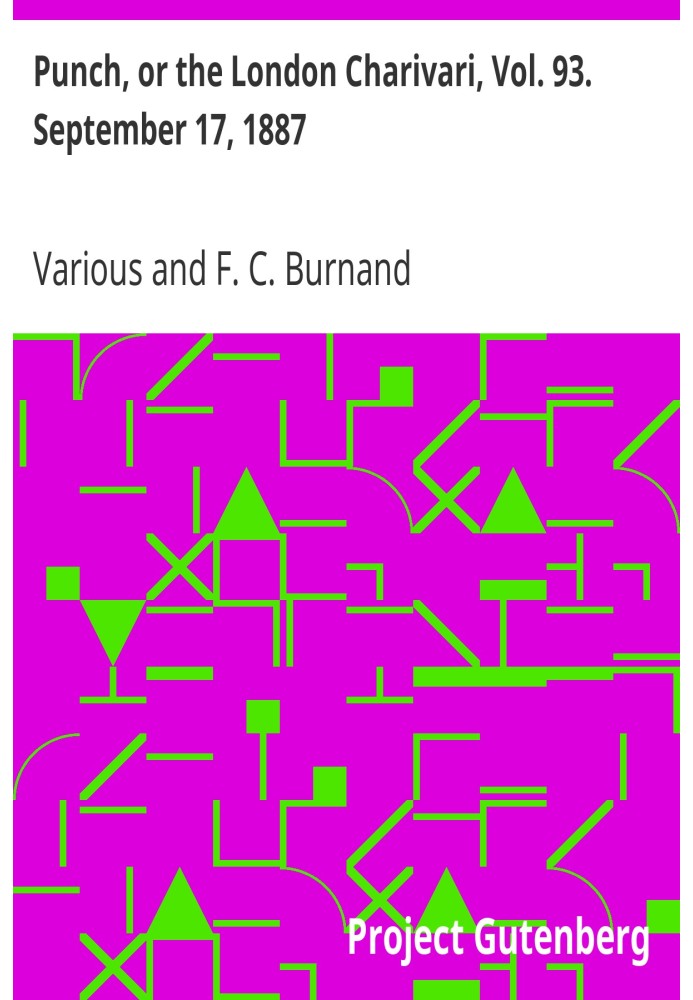 Punch, or the London Charivari, Vol. 93. September 17, 1887