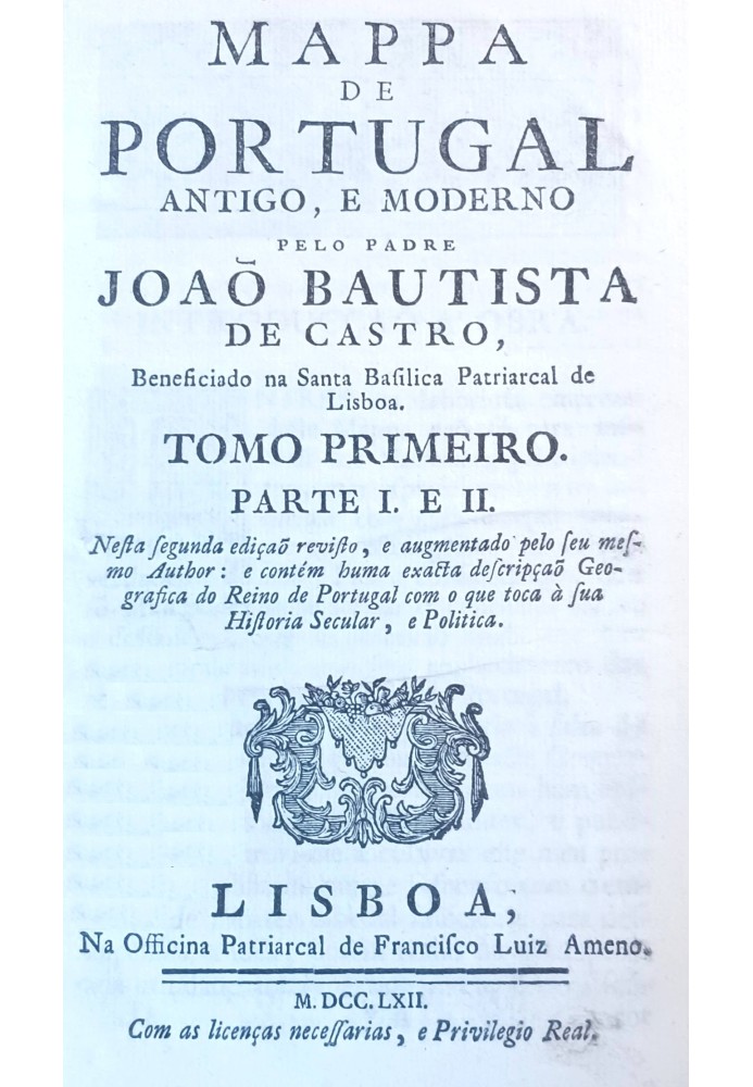 Map of ancient and modern Portugal, volume 1 (of 3): Part I, II