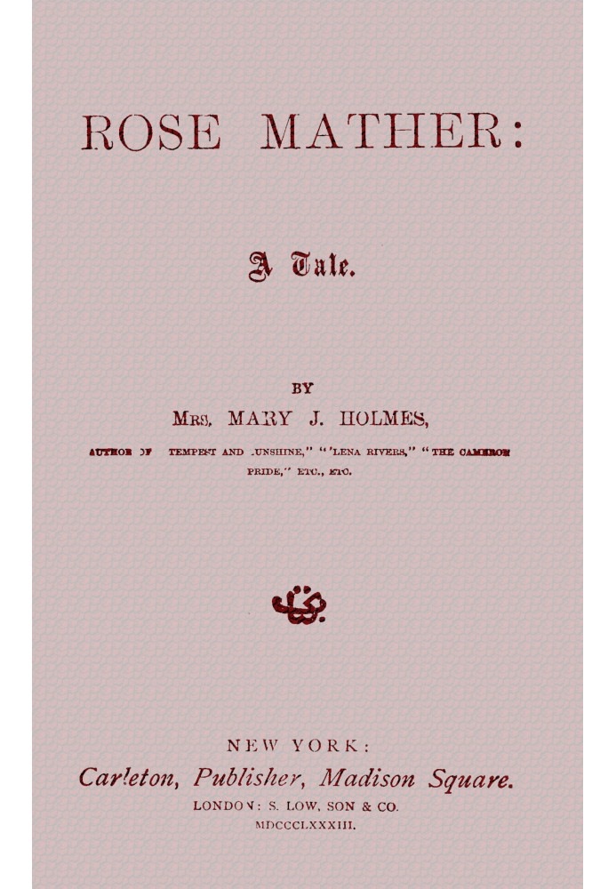 Rose Mather: A tale