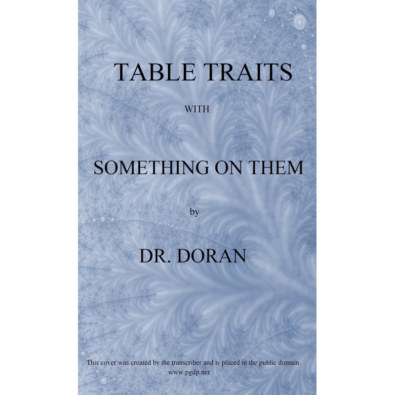 Table traits, with...
