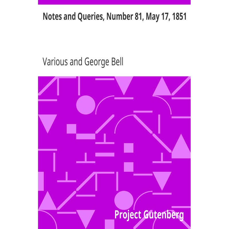 Notes and Queries, Number...