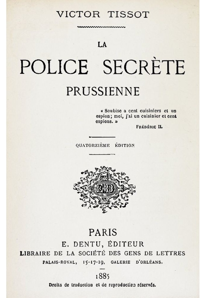 The Prussian secret police