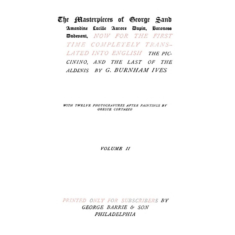 The Piccinino, Volume 2 (of...