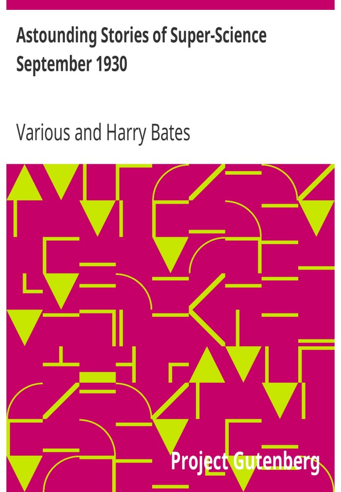 Дивовижні історії супернауки, вересень 1930 року