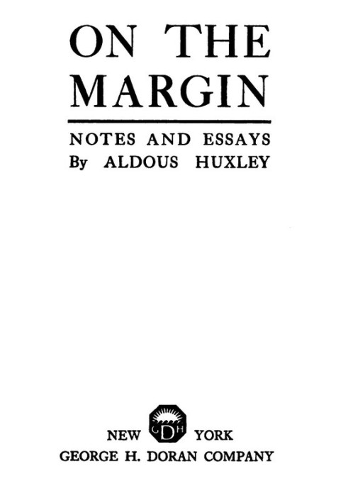 On the Margin: Notes and Essays