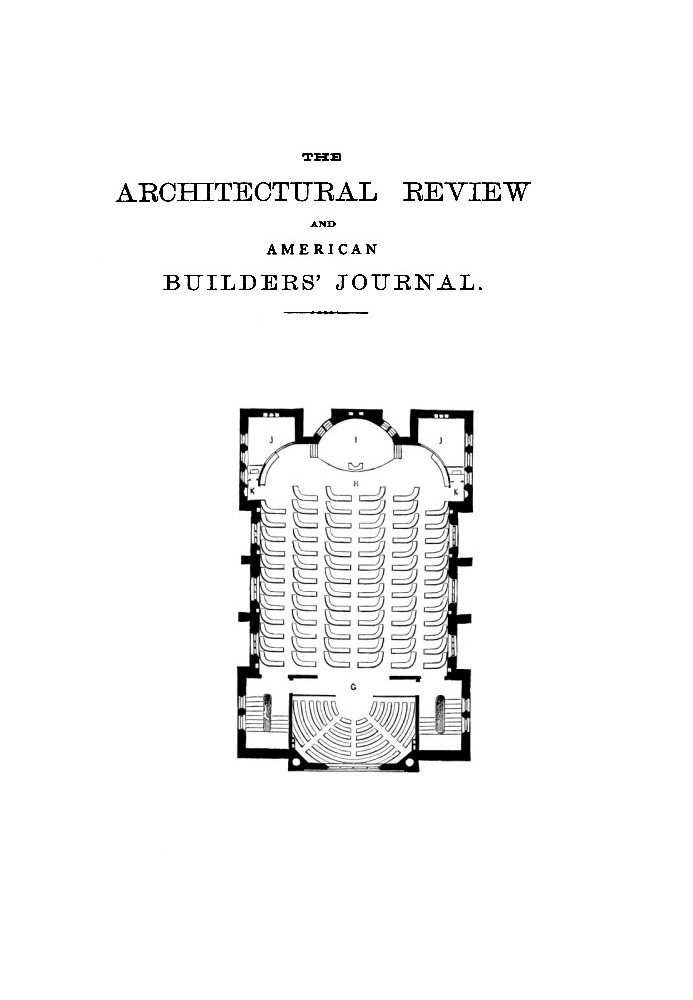 The Architectural Review и American Builders' Journal, август 1869 г.