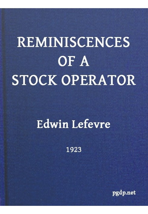 Reminiscences of a Stock Operator