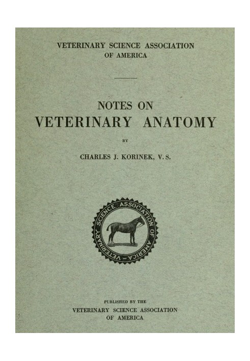 Notes on Veterinary Anatomy