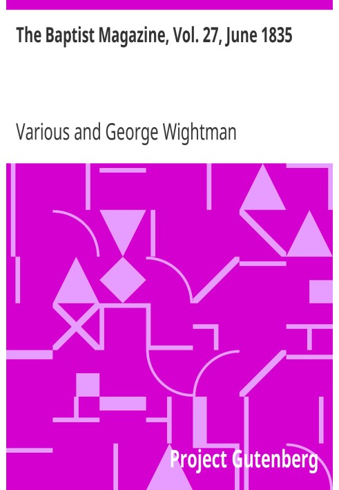 Баптистский журнал, Vol. 27 июня 1835 г.