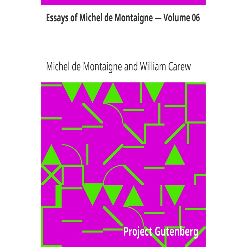 Essays of Michel de...
