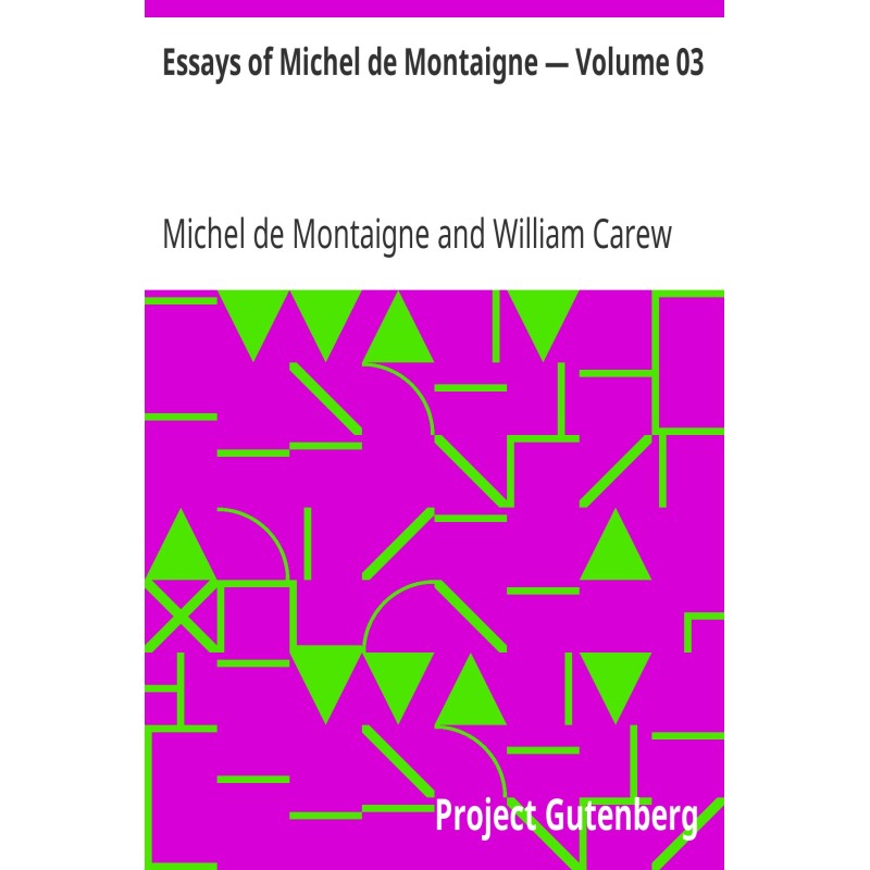Essays of Michel de...