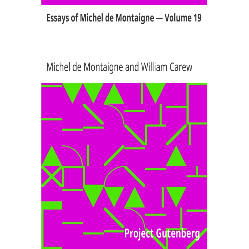 Essays of Michel de...