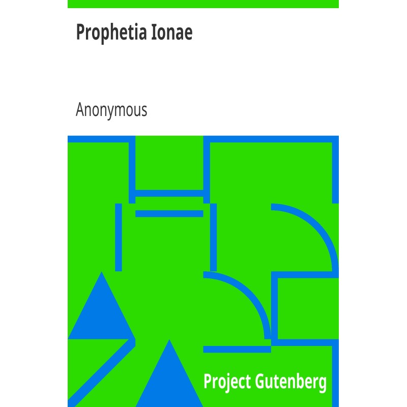 The prophecy of Jonah