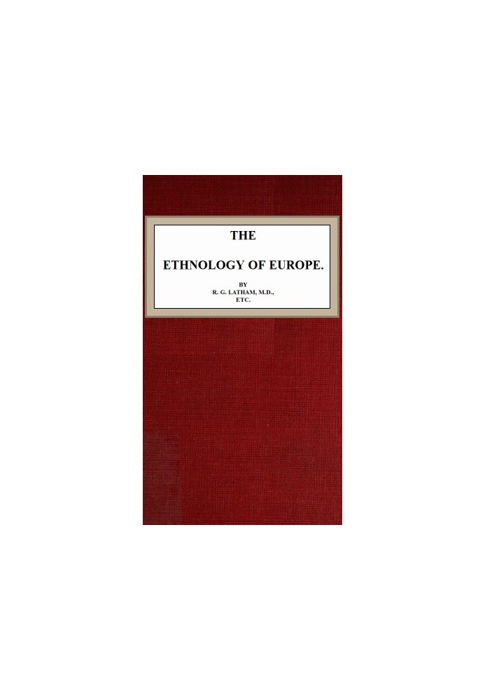 The Ethnology of Europe